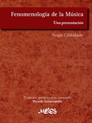 cover image of Fenomenología de la Música